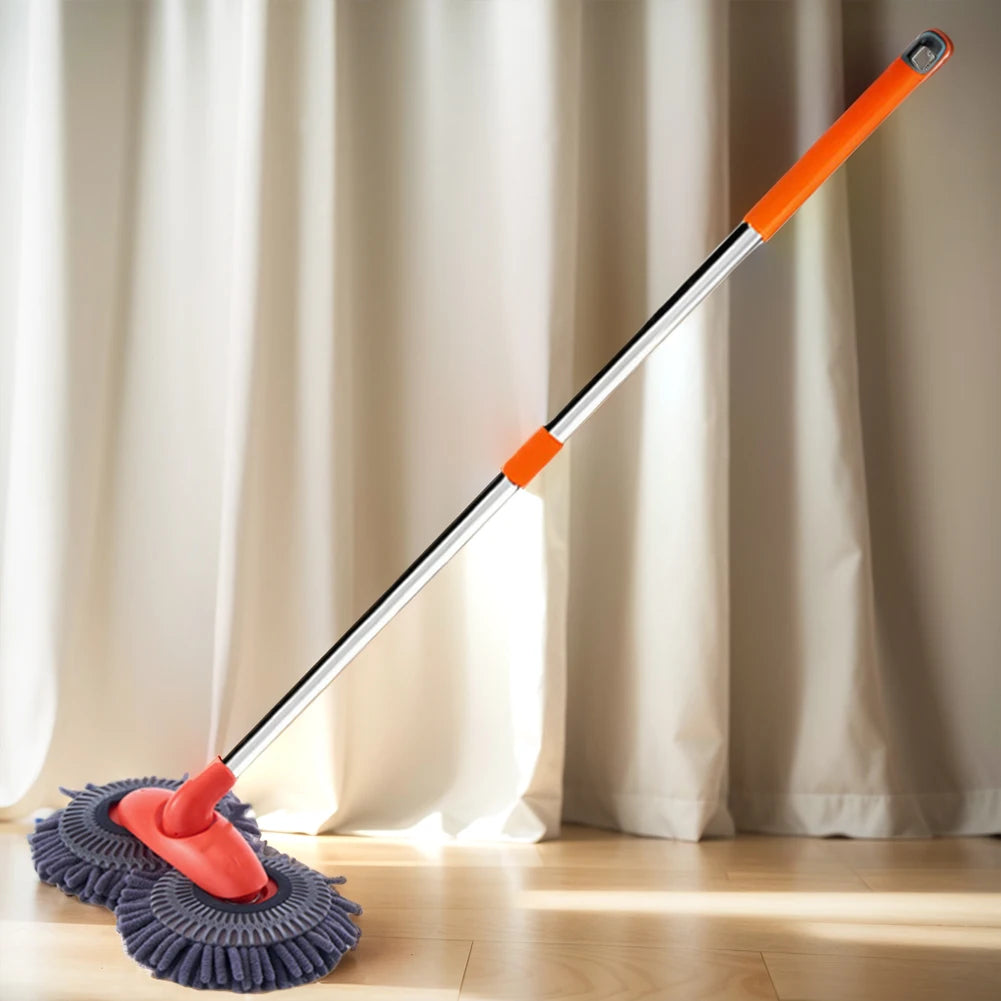 Foam Wash Brush Double Brush Head Stretching Handle Car Mop Long Handl
