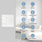Moes Thermostat WiFi Wireless Room Temperature Controller of Water/Electric Floor Heating Gas Boiler Humidity Tuya Work Alexa