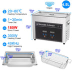 Ultrasonic Cleaner 1L 2L 3L 6L 10L 22L 30L Ultrasonic Bath EU UK Plug Portable Heated 600W Cleaning Washing Ultrasound Machine