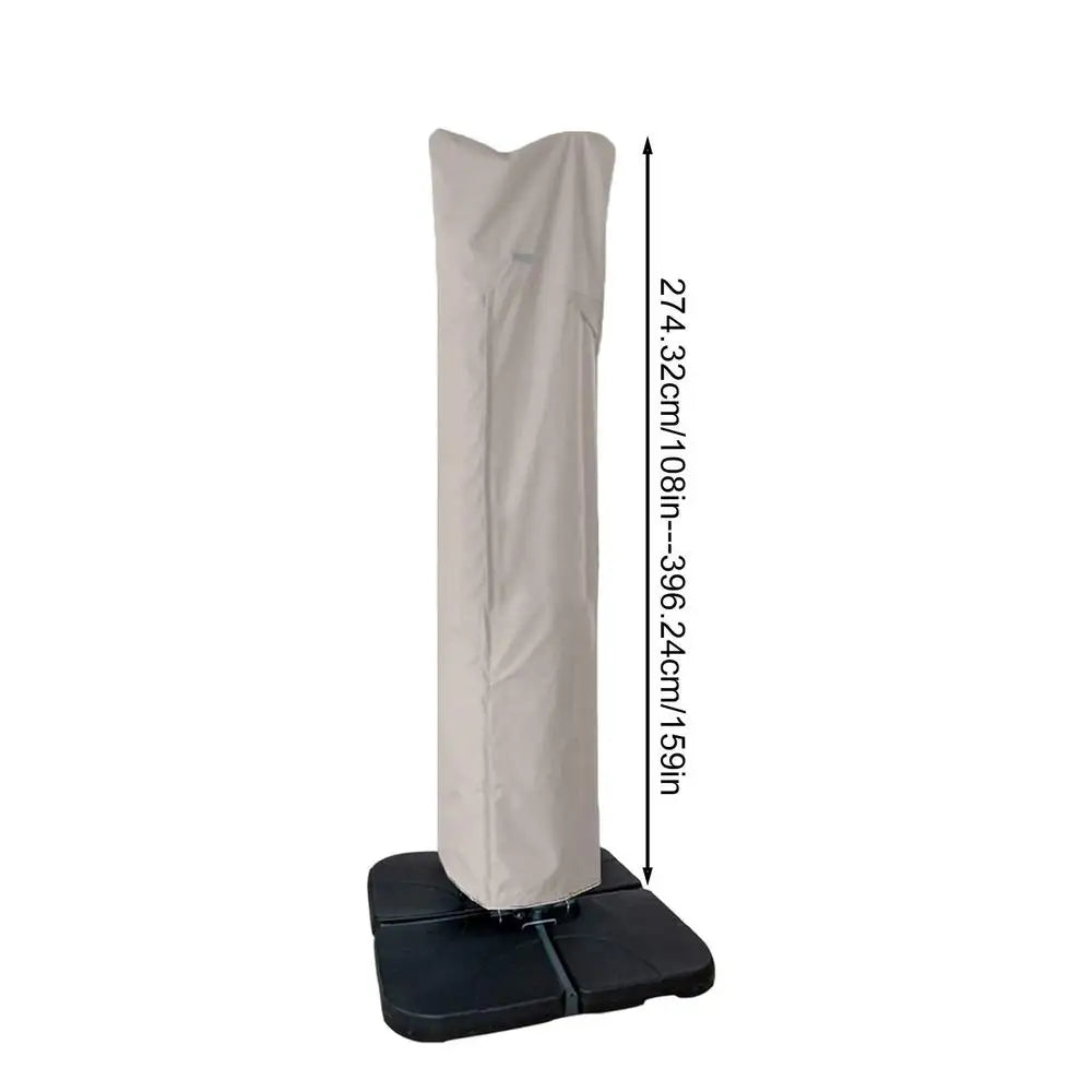 Umbrella Cover Patio Waterproof Market Parasol Cover With Zipper For 7-13ft Outdoor Cantilever Offset Umbrellas Rain Cloth Cover