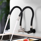 1PC SUS304 Stainless Steel Kitchen Faucet Universal Telescopic Tube Single Cold Tap Wall Mount Thread G1/2'