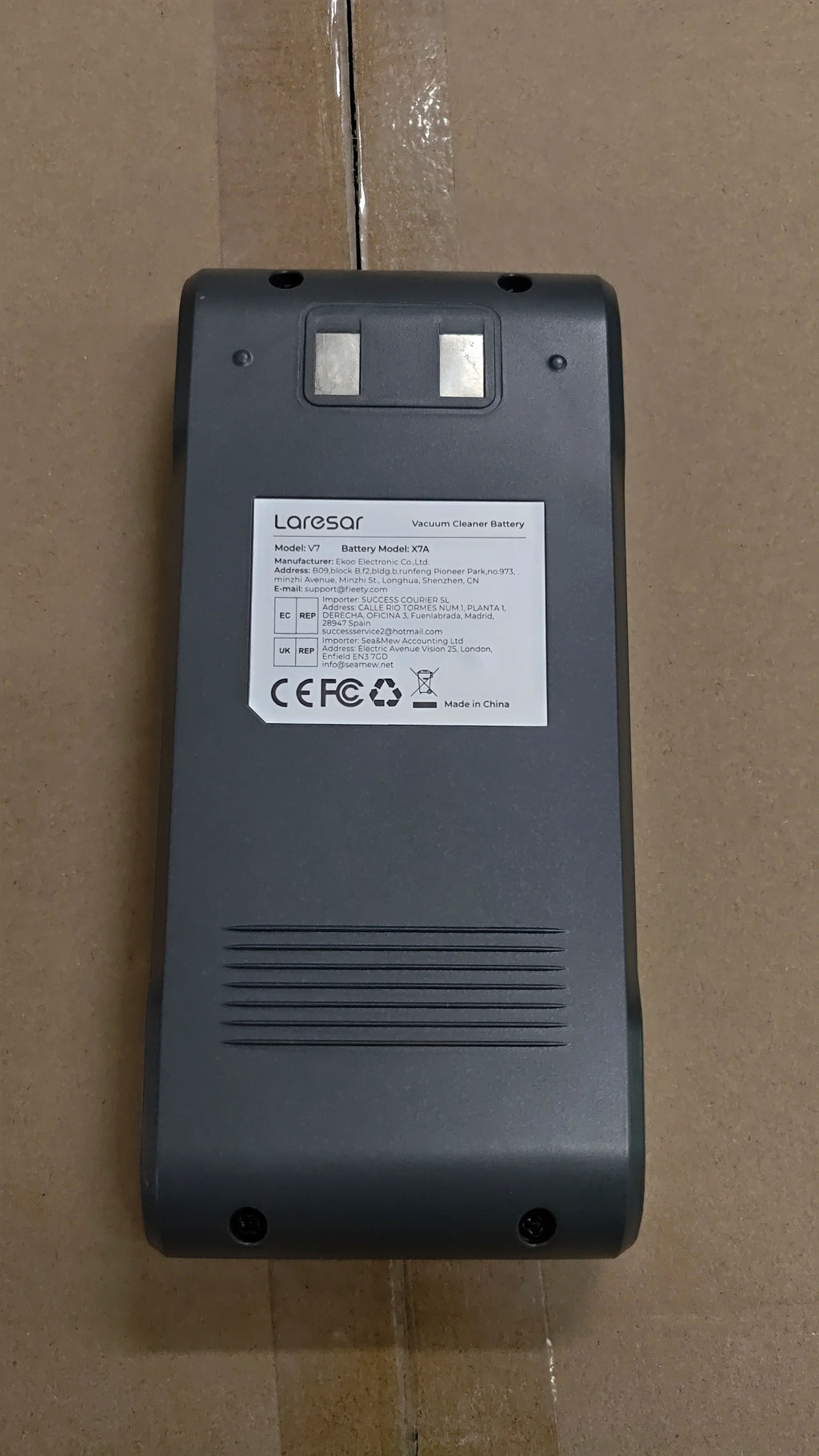 Laresar V7 Vacuum Cleaner Battery Original Accessory