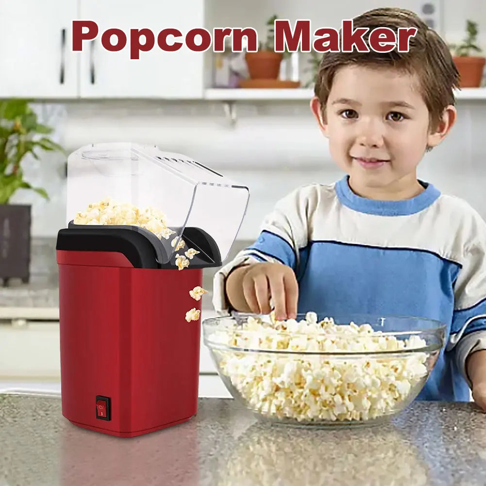 High Popping Rate Popcorn Machine for Home Kitchen Mini Popcorn Machine  Fully Automatic Popcorn Machine Electric Air Popper