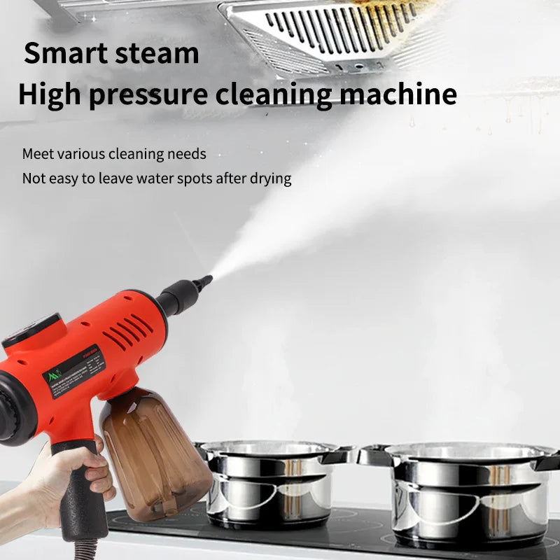 Multifunctional 1200W Household Electric High Temperature Steam Cleaner  Portable Handheld Steamer Kitchen Brush Cleaning Machin