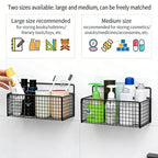 Kitchen Bathroom Storage Rack No Drilling Required Wall-Mounted Organizer Space-Saving Accessories Kit Supplies Essential