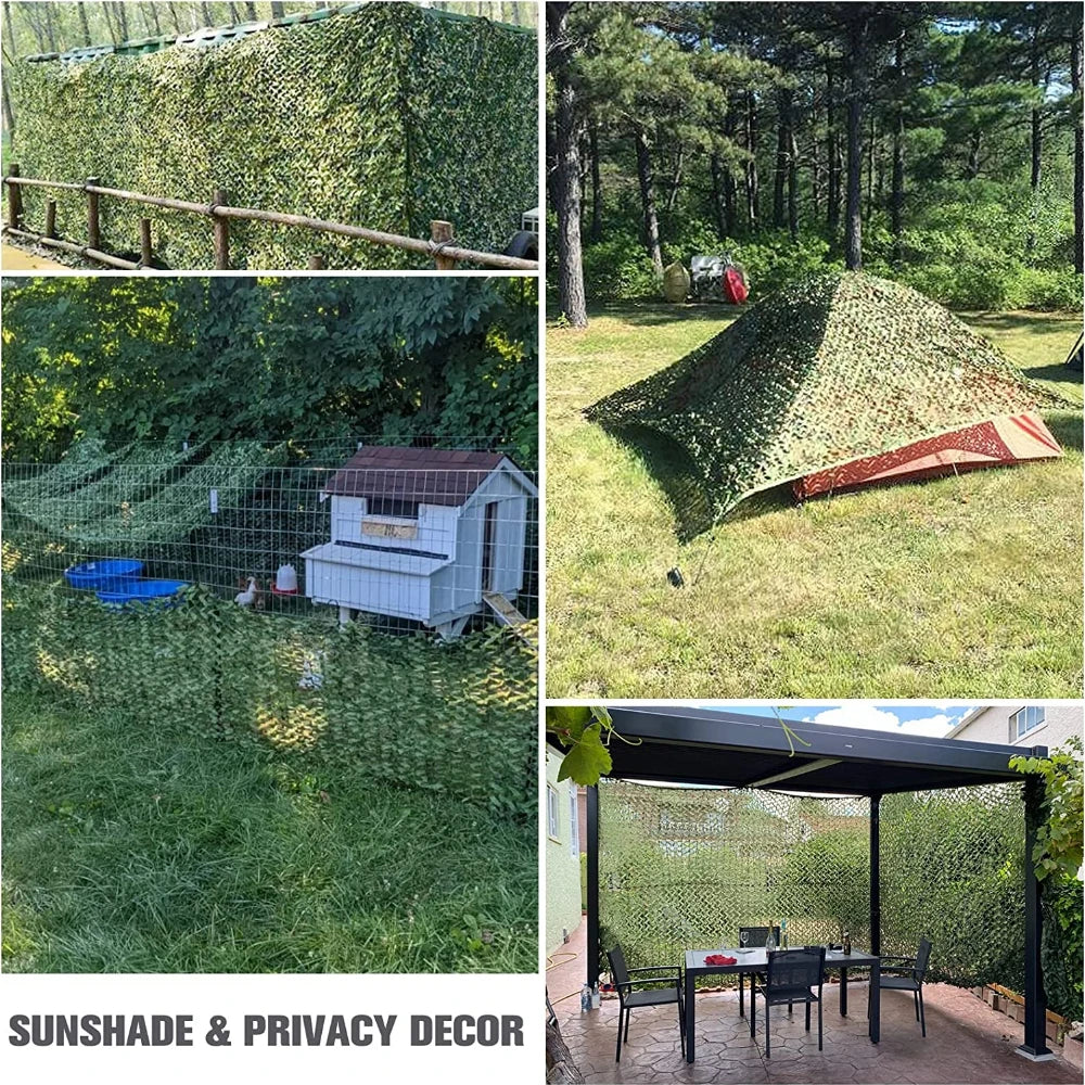 Bulk Roll Sunshade Camouflage Mesh Nets Shade Sails for Hunting Camping Shooting Military Theme Party Decorations