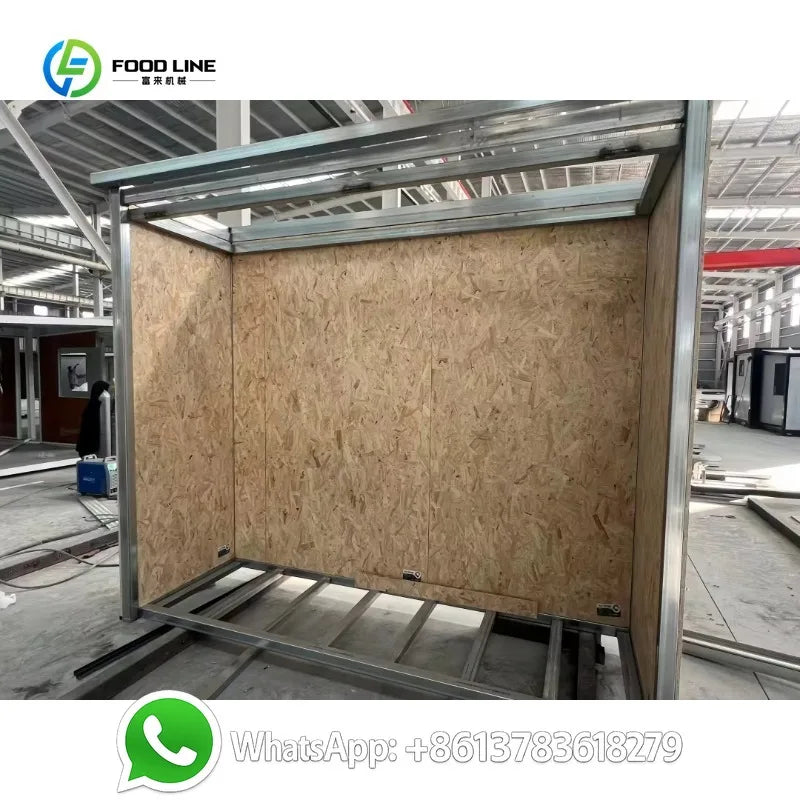 Customized Outdoor Prefab Garden Kitchen Pod Aluminum Full System Mobile BBQ Party Villa Kitchen with Sink Weatherproof