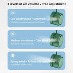 USB Mini Portable Fan Outdoor Cold Fan Hands Free Neck Fan Hanging Rec