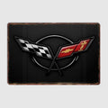 Corvette C5 LOGO Car Classic Car Retro Metal Poster Sign Garage Club Custom Wall Decor Tin Room Decor Home Decor