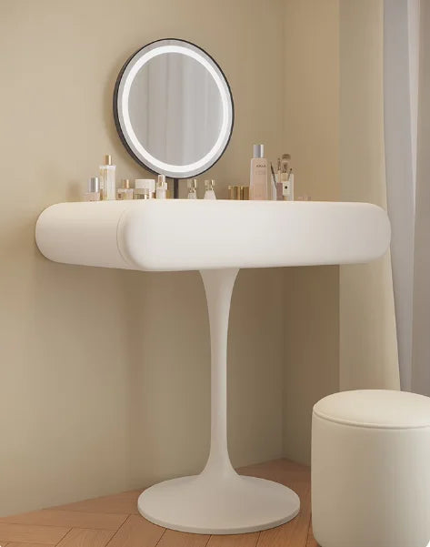 Woman Small Storage Vanity Table Mirror Black Nordic Chair Girl Makeup Desk Dressers Bedroom Drawers Light Coiffeuse Furniture
