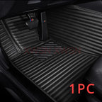 Striped Pu Leather Customized 5D Car Floor Mat for Alfa Romeo Giulia 2015-2021 Stelvio 2016-2021 Interior Accessories Carpet