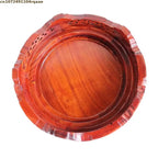 High Quality Miniature Wooden Round Base Figurines Vase Flower Pot Sorting Table Display Stand Tea Sets Pedestal Plant Shelves