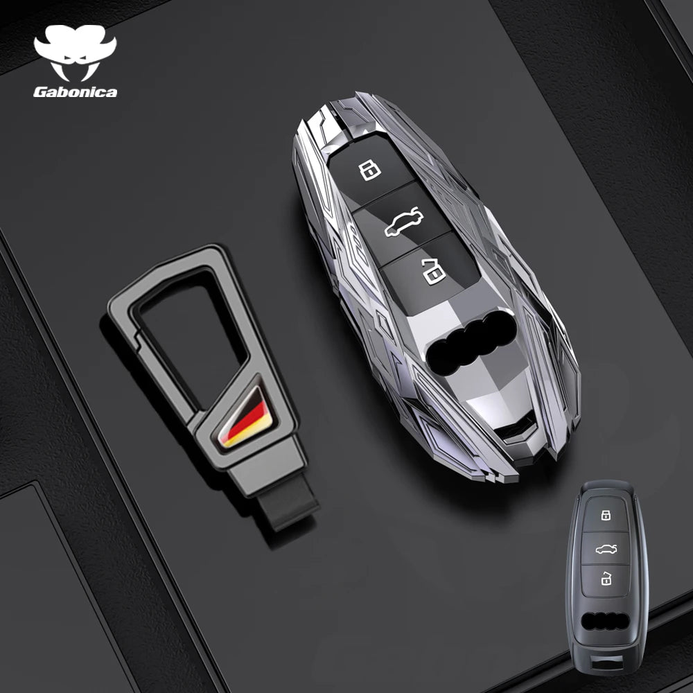 Alloy Car Key Case Cover Shell Fob For Audi A1 A3 Q2L Q3 S3 S5 S6 TT TTS Q7 Q5 A6 A4 A4L Q5L A5 A6L A7 A8 Q8 S4 S8 Accessories