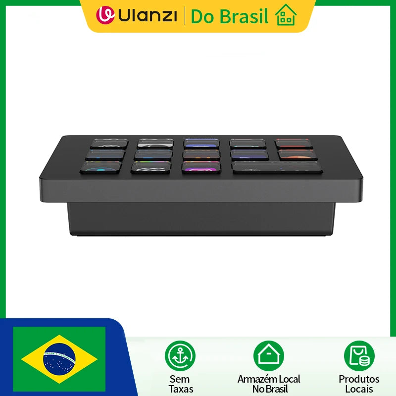 Ulanzi D200 D200H Stream Deck Keyboard with 13 Macro Keys Stream Controler for Youtube Office Game Live Support TF/SD/USB 3.0