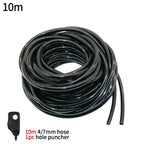 10-30M Outdoor Misting Cooling System 4/7PVC Garden Irrigation Watering Adjustable 1/4'' Brass Atomizer Nozzles Micro Sprinklers