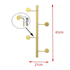Japanese Style Minimalist Metal 4 Hooks Clothes Hat Rack Wall Hanging Creative Entrance Bedroom Decoration Foyer Hooks Hangers