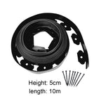 5M/10M Garden Grass Lawn Edge Border Fence With 15 Spikes Path Flexible Lawn Edging Border Fence Outdoor Landscape Garden Decor