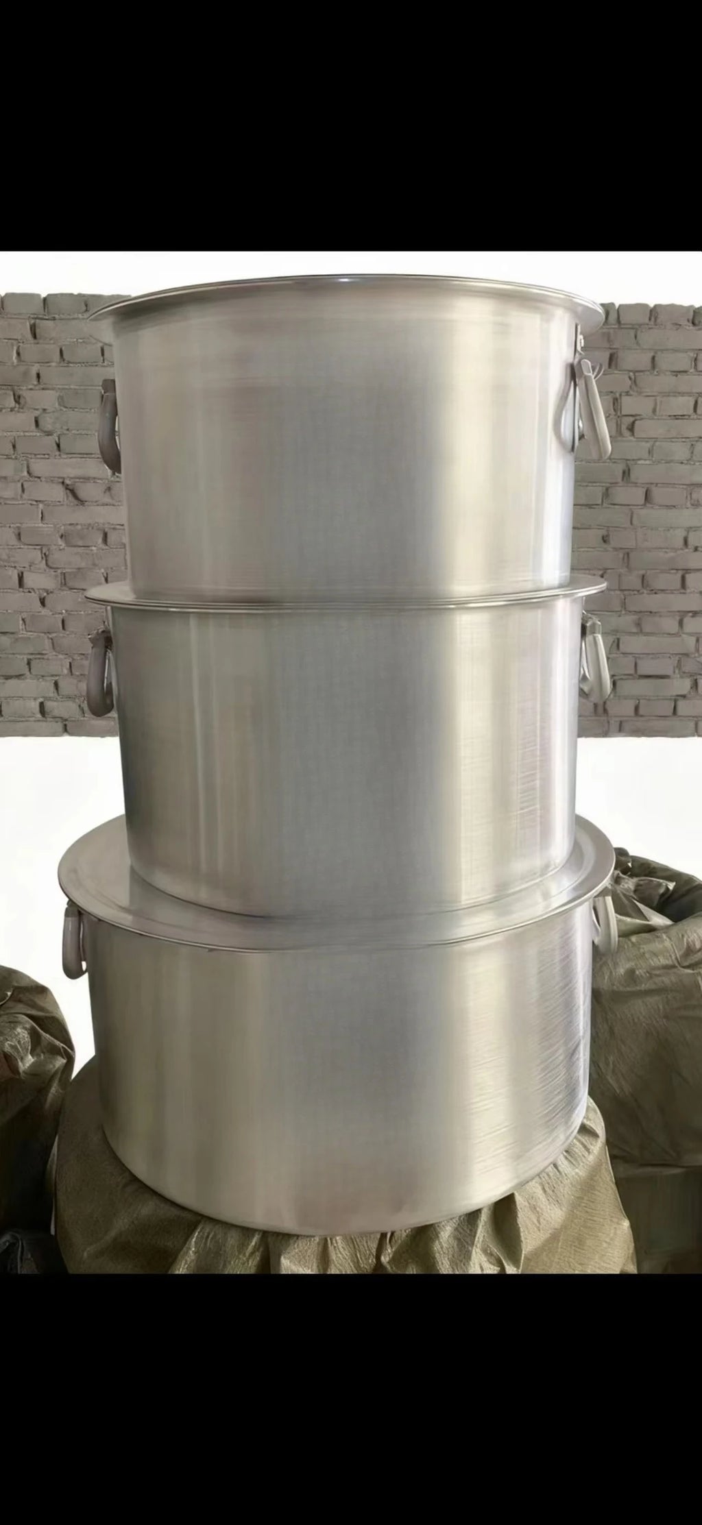 Kitchen 35-50cm 7PCS aluminum alloy cooking pot American large capacity panel cooker set casserole commercial