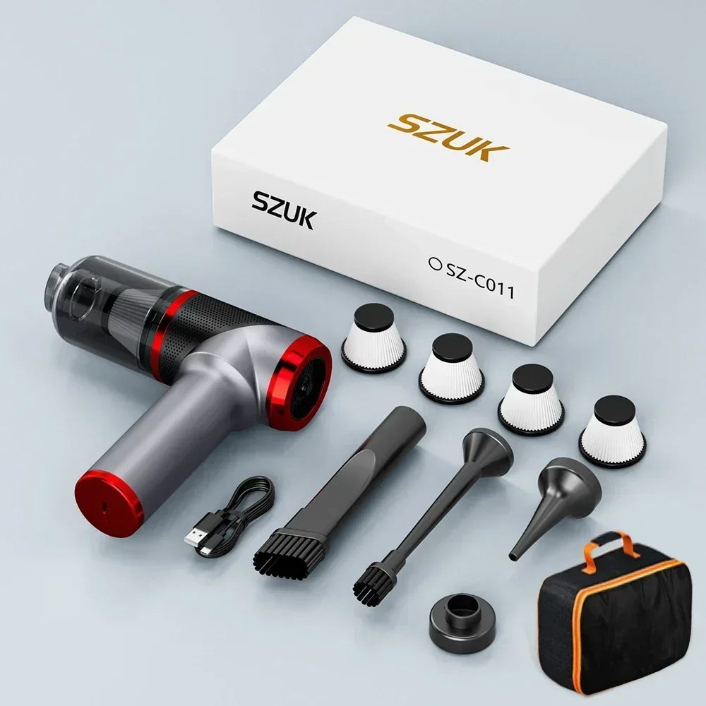 SZUK 178000PA Car Vacuum Cleaner Strong Suction Cordless Wireless Cleaner Portable Mini HandHeld Vacuum Cleaner Cleaning Machine