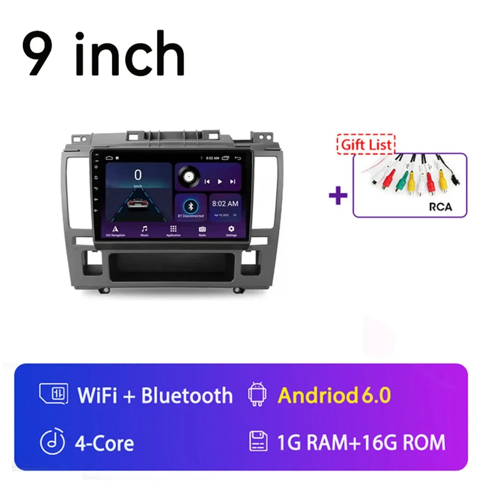 For Nissan Tiida Versa 2004 2005 - 2013 for Tesla Style 9.7" Android 15 Car Android auto Wireless Carplay Radio GPS Navi NO DVD