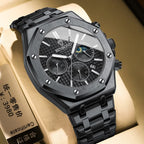 BINBOND B0161 Men's Luxury Luminous Waterproof Stainless Steel Watch