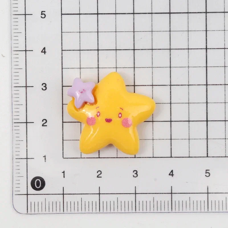 10/100pcs Cartoon Beach Umbrella Slippers Series Decorated Flatback Resin DIY Cabochon Crafts Supplies Hair Clips Decor Material