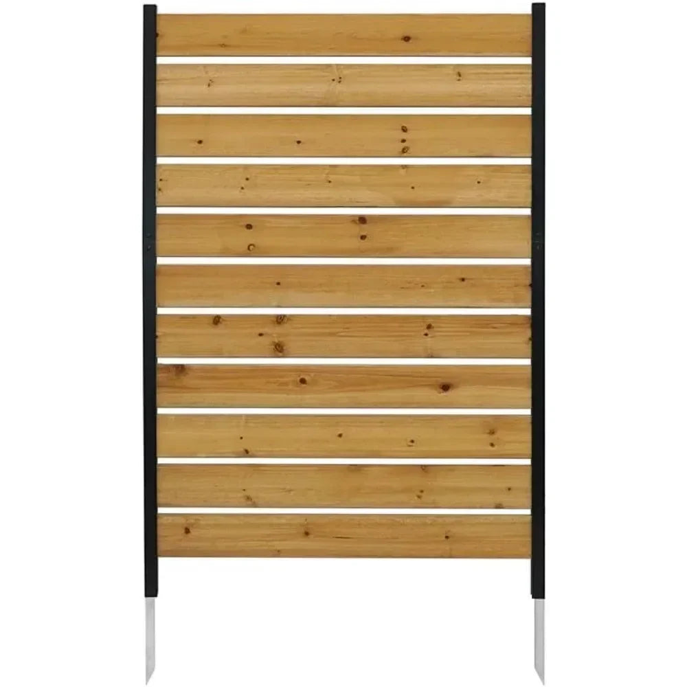 5ft x 3.2ft Outdoor Privacy Fence Screen - Concord Wood, 1-Panel, Hide Trash Cans, Garden | AlluCanFind