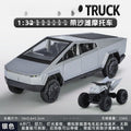 1:32 Cybertruck Pickup Alloy Car Model Diecasts Off-road Vehicles Truck Car Model Sound Light Kids Toys Gift