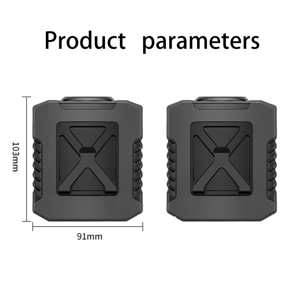 Portable Waist Fan Rechargeable 5 Speeds Wearable Belt Fan LED Digital
