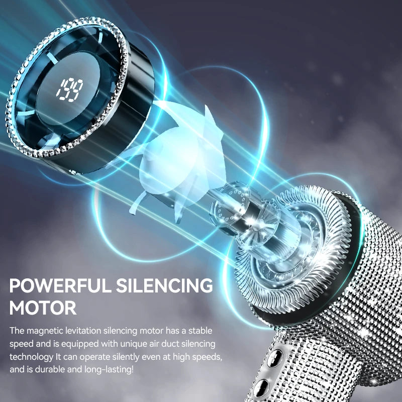 Xiaomi Diamond Portable Handheld Turbo Fan 199 Gears Rechargeable Long