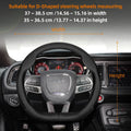 Suitable for Dodge Ultra-Thin Breathable Leather Steering Wheel Cover Suitable for Challenger Journey Charger Caliber Durango Ram 1500 Grand Caravan Dart Dakota Nitro Avenger Viper