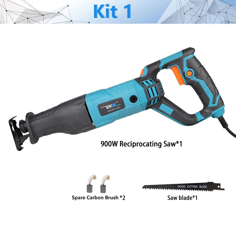 900W/1050W/1200W Electric Reciprocating Saw With Adapter Blades DIY AC Electric Saw For Wood Metal Plasitic Cutting