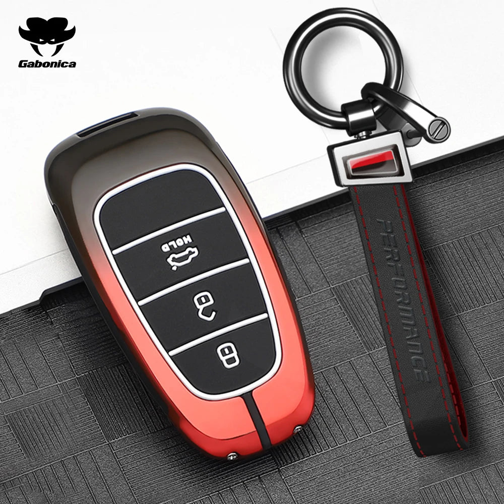 3 4 Buttons New Car Smart Key Case Cover For Hyundai N Performance Tucson Solaris Sonata Hybrid NEXO NX4 Santafe dn8 Accessories