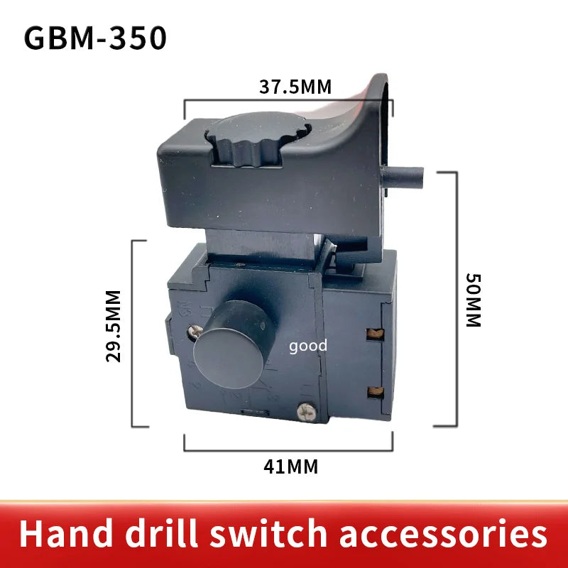 1PCS FA2-6/1BEK 250V 6A 5E4 Red Black Lock On Power Tool Electric Drill Trigger Switch Electric tool fittings switch