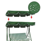 Porch Swing Awning Replacement UV-resistant Waterproof Swing Canopy Garden Outdoor Hammock Swing Awning Replacement