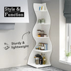 Stylish Corner Bookcase