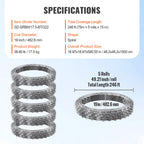VEVOR Razor Wires  Razor Barbed Wire Razor Wire Fencing Fence Double Spiral Barbed Wire Galvanized Wire Rolls Razor for Garden