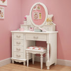 Vanity Stool Dressing Table Essentials Luxury Kawaii White Dressing Table Storage Organizer Mesa Maquillaje Home Furniture