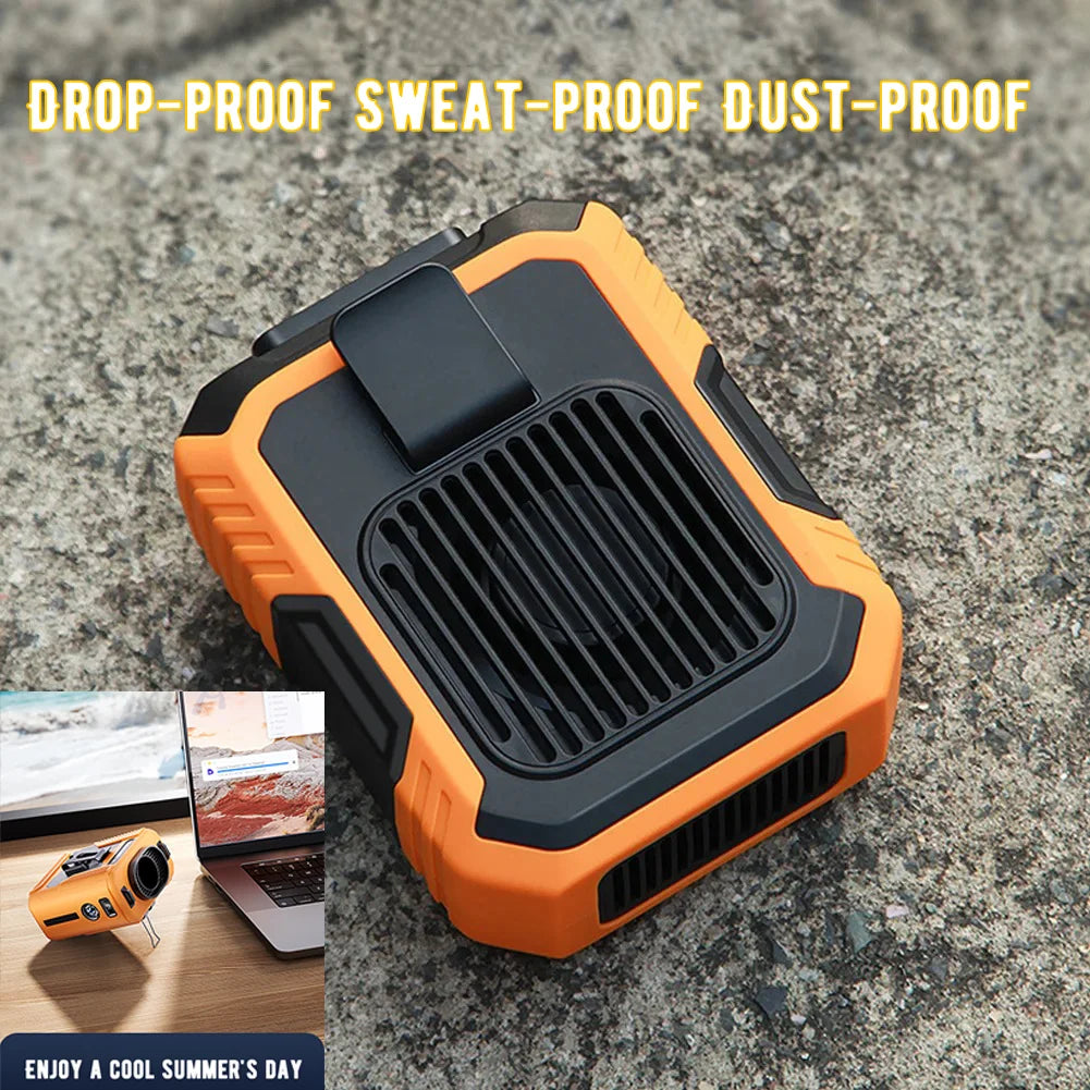 2025 New Hanging Waist Fan Portable Outdoor Clip Waist Cooli2ng Fan Su