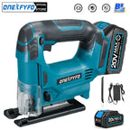 Brushless Jigsaw Electric Jig with Saw Blade Multi-Function Woodworking Power Tool Adjustable Woodworking for Makita 18V Battery