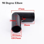 2-30Pcs ID 16mm PVC Pipe Fittings Straight Elbow Tee Garden Water Connector Tent Wardrobe Fixed Fittings Plants Support Joint