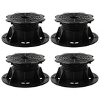 4pcs Height-adjustable Floor Balance Support Pedestal Bearing Decking Boards Slab Bearing Terrace Bearing Weatherproof Tools