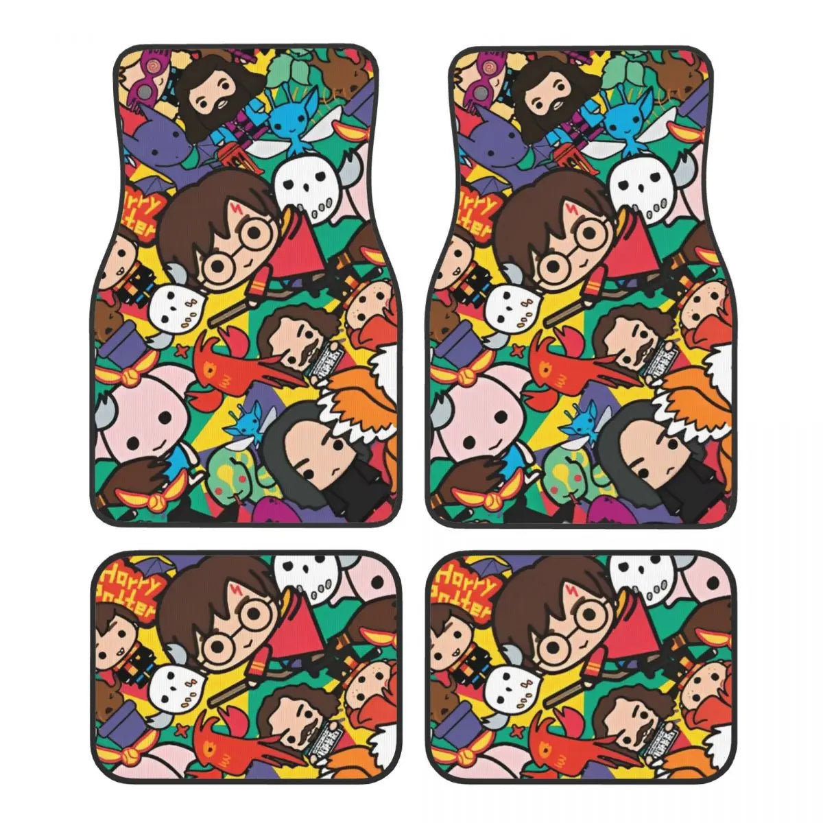 Harrys Potters Automotive Floor Mats for Cars Universal Fit Full Set Car Floor Mats Non-Slip for SUV Truck