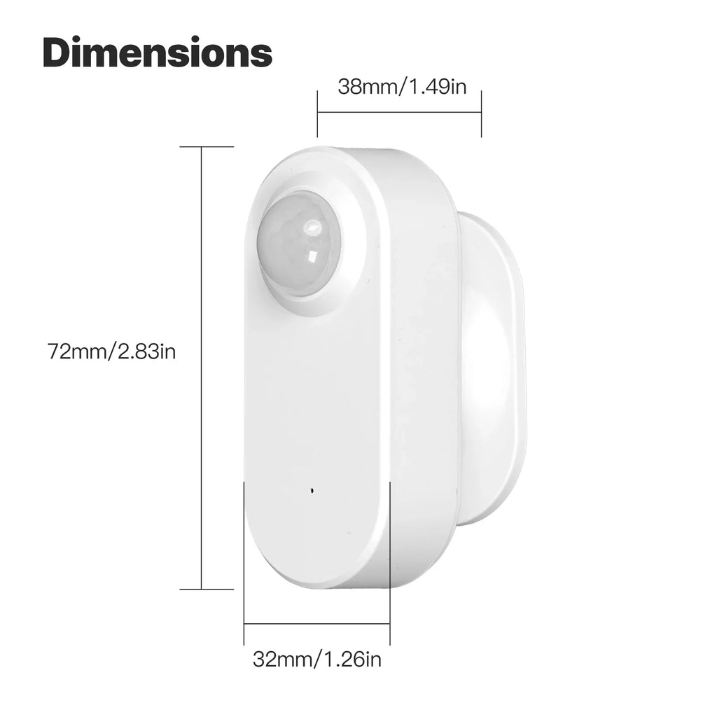 MOES Tuya ZigBee Smart Radar 24GHz mmWave Wireless Human Presence PIR Sensor App Remote Monitoring Motion&Motionless Detection