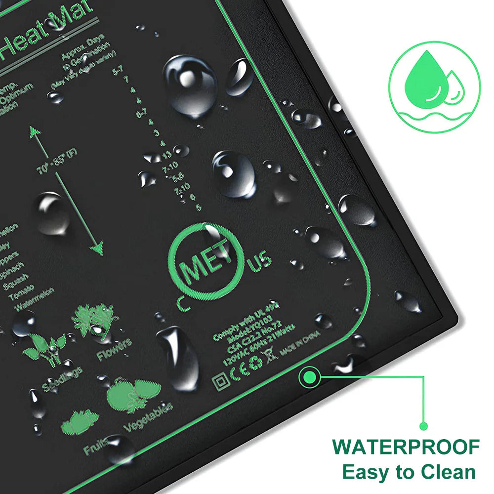 10/25/50CM Seedling Heat Mat Indoor Plants Germination Waterproof Heating Pad Propagation Clone Starter Mat EU/US/AU/UK Plug