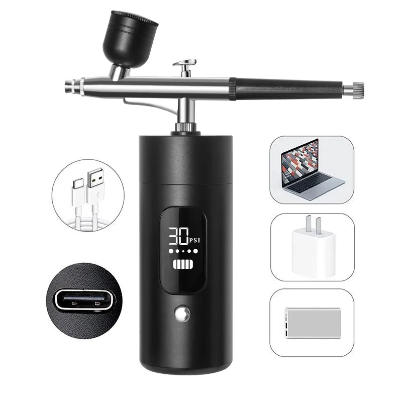Airbrush with Compressor Airbrush Painting Mini Spray Gun for Painting Electric Paint Gun Airbrush Compressor Paint Spray Gun