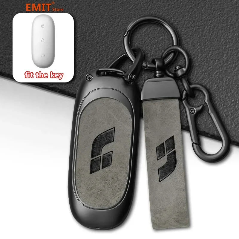 for Lixiang LEADING IDEAL L7 L8 L9 MAX Li Auto Key Case Smart Remote Holder Keychain Bag Protection Shell Cover Car Accessories
