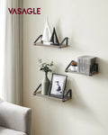 VASAGLE wall shelf industrial design suspension rack set of 3 wall mounted