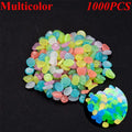 1cm small artificial luminous stone vase decorated with potted plants, fluorescent fish tank for landscaping, pebbles