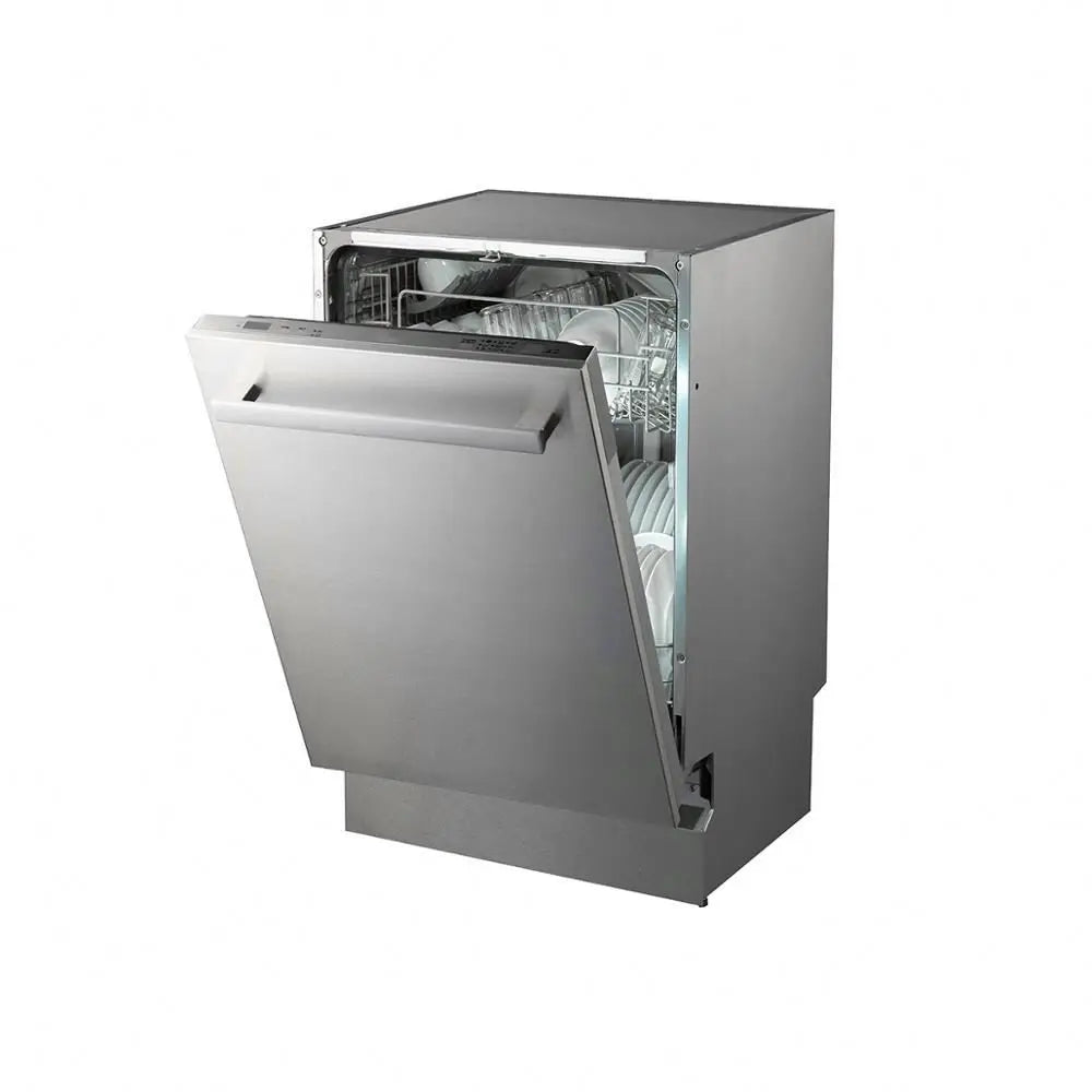 9 Sets Dishwasher, Stainless Steel Countertop Dishwasher, Low Noise Integrated Built-in Electric Dishwasher, Kitchen Appliance